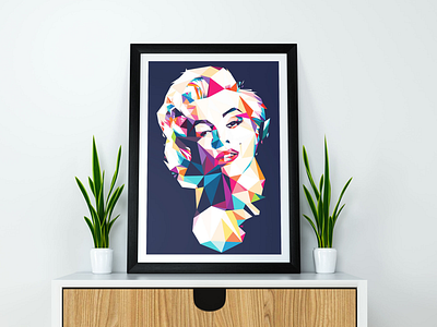 Marilyn Geometric Print geometric geometric art giclee illustration marilyn marilyn monroe poster print