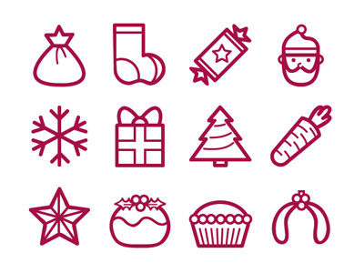 Christmas Icons 01 christmas icon illustrator vector
