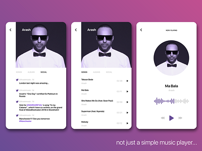 Minimal Music Player UI