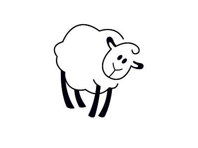 Sheep animal belarus branding design graphic design icon illustration katepredko lamb logo predko sign symbol vector