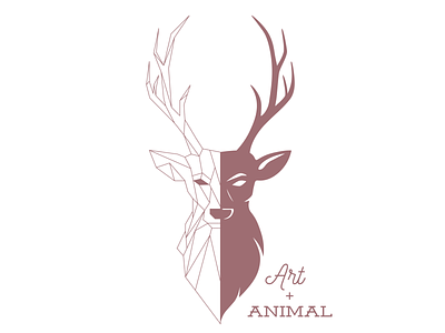 Logoartanimal 01 adobe illustrator deer deer logo geometric geometric design geometric logo logo logo design rose logo stag stag logo vector art