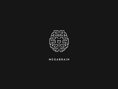 Megabrain Logo brain logo m monogram