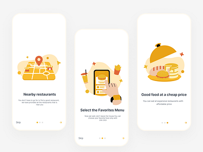 Food Delivery App 🍔 animation app branding design figma graphic design illustration illustrator logo motion graphics typography ui uiux vector