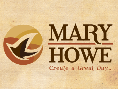 Mary Howe Logo bird happy life coach logo sun therapist therapy