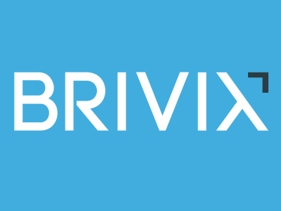 BriVix Video Tutorials Logo arrow blue branding logo tutorial video