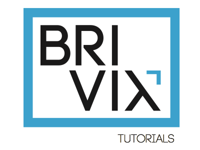 BriVix Video Tutorials Logo arrow blue branding logo tutorial video