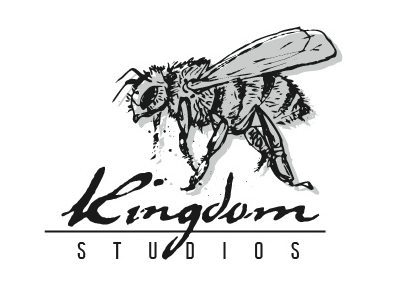 Kingdom Studios Logo Concept bee illustrations kingdom logo studio tattoo