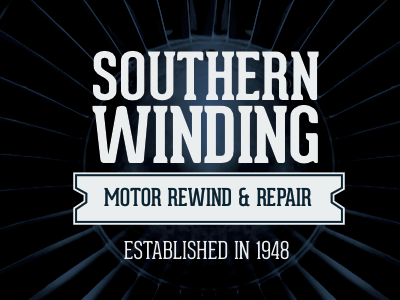 Southern Winding Type Treatment engine garage geared logo motor old time type