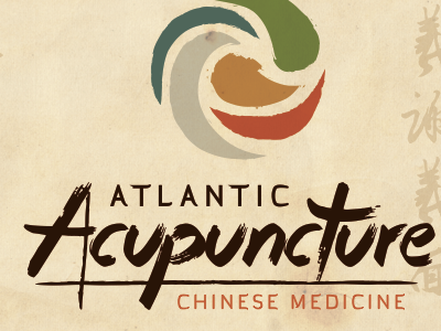 Atlantic Acupuncture Logo acupuncture branding chinese logo medicine oriental