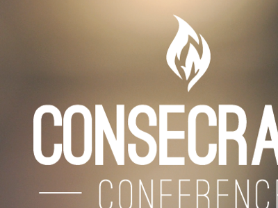 Consecrate Conference Concept 2 christian conference consecrate fire flame logo typography