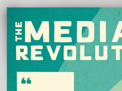 Media Revolution Spread cut layout magazine media page paper quote revolution social spread texture