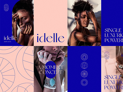 Idelle | Brand Identity brand brandidentity branding branding design design fashion graphic design jewelry logo logo jewelry store visual identity