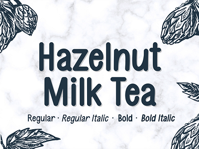 Hazelnut Milk Tea Sans Serif Font Family advertisements brandidentity branding business design display elegant font illustration invitation label logo luxury packaging product sans sansserif social media tittle vector