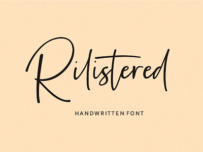 Rilistered Handwritten font