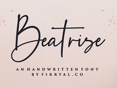 Beatrise Handwritten Font
