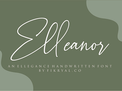 Elleanor - Handwritten Font advertisements branding design font invitation label logo magazine script lettering tittle