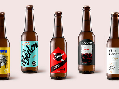 Bedem Beer beer bottle graphic design illustration label label design package design packaging design