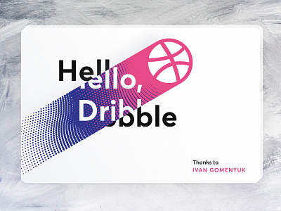 Hello Dribbble community!