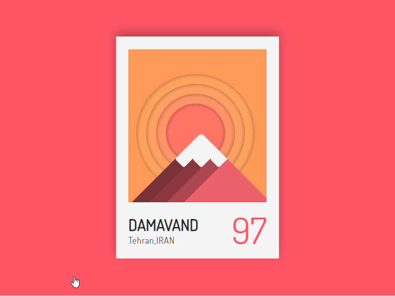 Damavand - HTML & CSS animation css flat html