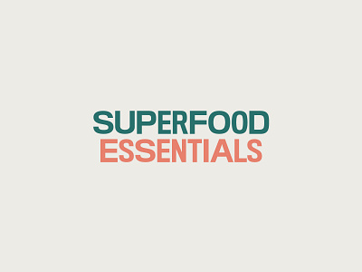 Superfood Essentials – Logo, Identity & Packaging Design branding design food food logo healthy food healthy logo independent independent logo logo design logo design branding organic organic logo pattern plant supplements unique vegan vegetarian vitamins wordmark