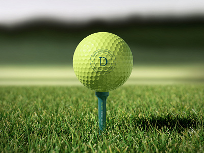 Daniel Dredge Golf Pro – Logo & Identity Design brand design branding clean d identity d lettermark d logo design golf ball golf business golf design golf logo icon logo lettermark logo design minimal sports logo