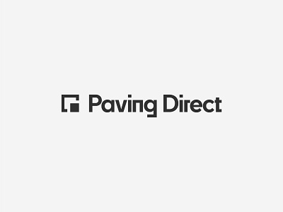Paving Direct – Identity Design architect architecture black bold brand identity builder building container engineering identity logo logo design masculine paving shipping container square strong