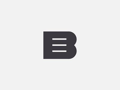 B brand branding concept logo signet