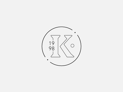 K brand branding concept design logo