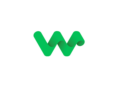 Webbper logo 3d flat green logo w