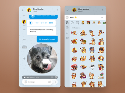 Telegram concept redesign android app blue chat chatting clean clear concept contest messaging messanger redesign telegram ui ux