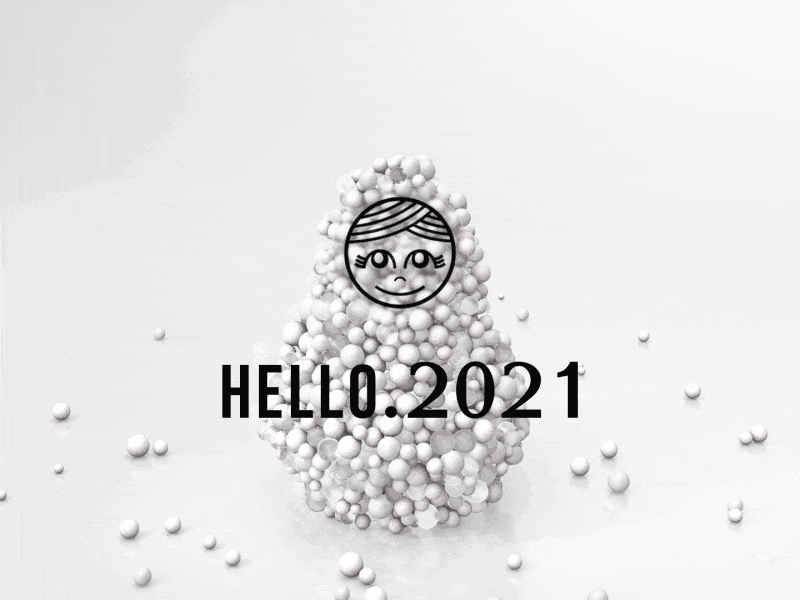 Happy new year 2021 3d aftereffects animation cinema4d design illustration motion motiondesign