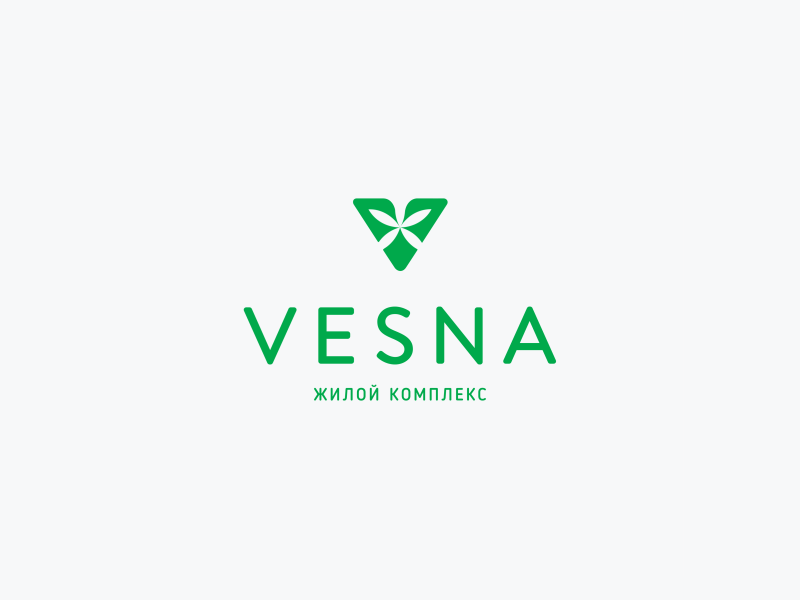 Vesna residential complex logo animation 2danimation aftereffects animation branding logo logo design logoanimated logoart motion motiondesign