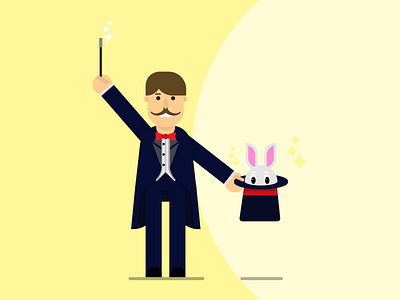 Abracadabra character characterdesign drawing flat design illustration vector