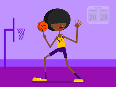 Basketball player character characterdesign design drawing flat design graphicdesign illustration vector
