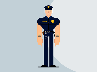 Policeman character characterdesign drawing flat design illustration vector