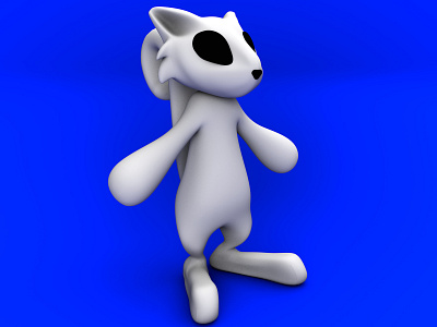 Cat Icon 3d c4d character modeling