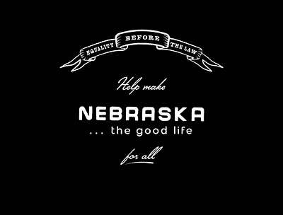 The Good Life For All black lives matter design for good designforgood nebraska omaha typography