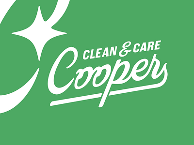 Cooper Clean & Care branding citrus clean cleaning design housekeeping identity logo retro typography vector vintage