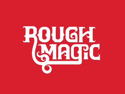 Rough Magic Logo branding design dnd dragons dungeons dungeons and dragons fantasy game identity illustration logo nerd retro tabletop typography vector