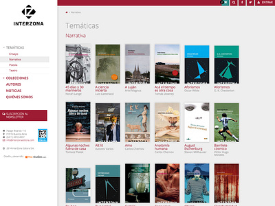 Publisher E-Commerce Book Catalog Web Design
