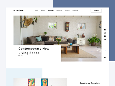 MYHOME web design idea