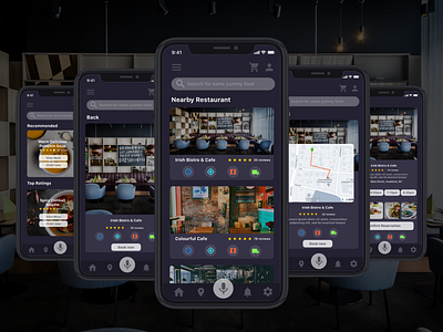 Restaurant Booking App - Dark Theme