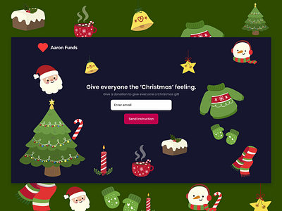 Christmas Donation Web Design