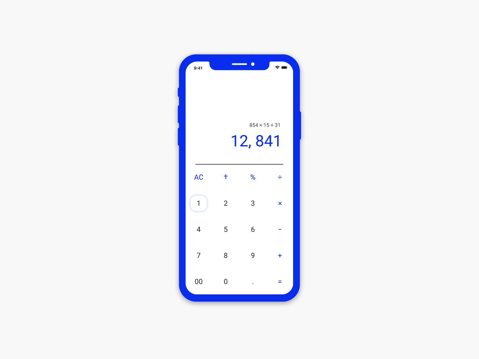 Daily UI #004: Calculator by Vito Tassinari on Dribbble