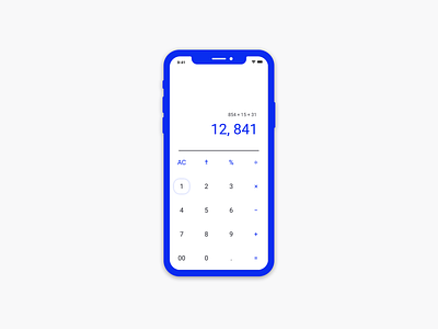 Daily UI #004: Calculator app app design calculator calculator ui daily 100 daily ui 004 dailyui design graphic design minimal typogaphy ui