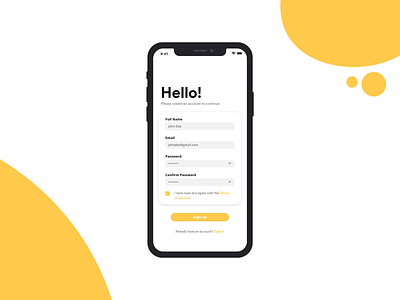 Daily UI #001: Sign Up app app design daily 001 daily 100 daily ui 001 dailyui design graphic design graphic desgin minimal sign up signup page signup screen signupform typography ui user inteface