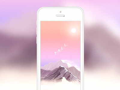 An iPhone Wallpaper goat iphone mountain pink purple sun tall vagina wallpaper