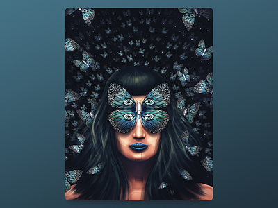 Butterfly Punk butterfly cyber illustration photoshop punk