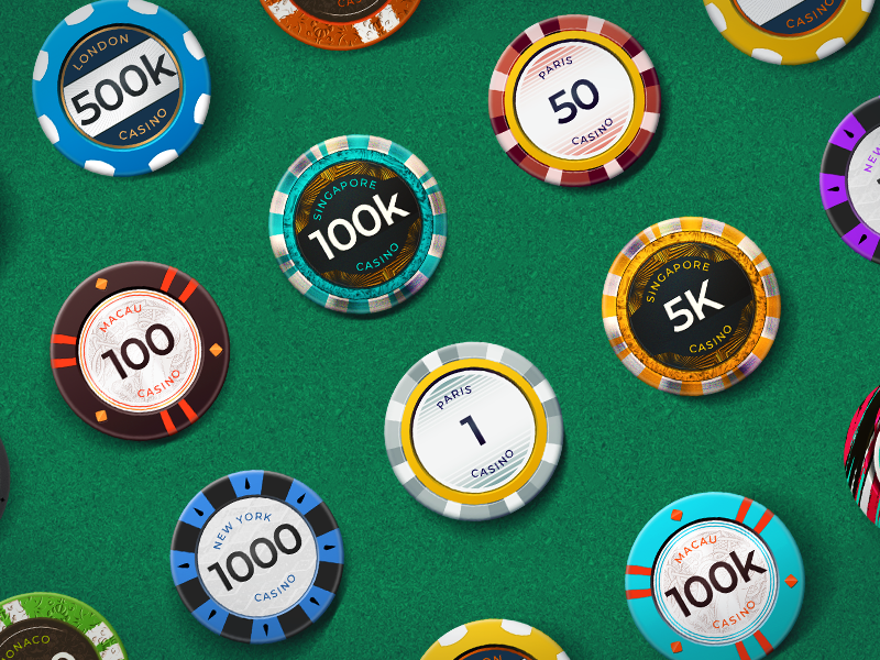 Chips for Blackjack! by Pedja Rusic on Dribbble