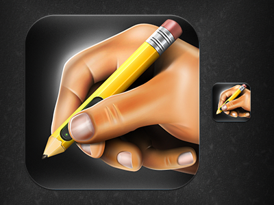 Digital Pen #2 dark digital hand holding icon iphone pen pencil